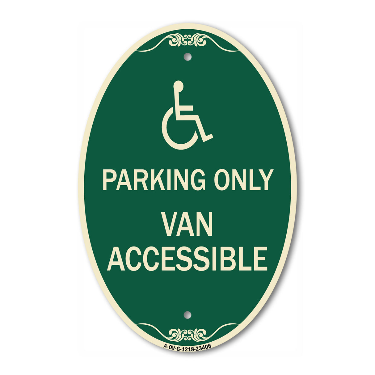 Parking Only Van Accessible (With Graphic)