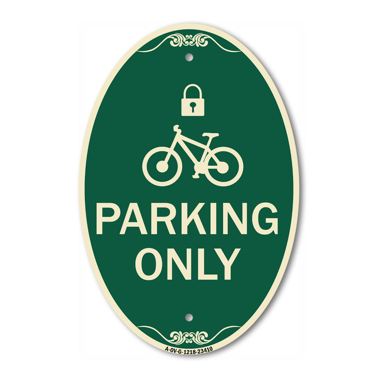 Parking Only (With Cycle and Lock Symbol)