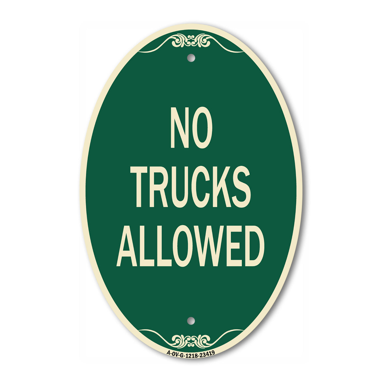 Parking Lot Sign No Trucks Allowed