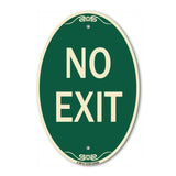 Parking Lot Sign No Exit