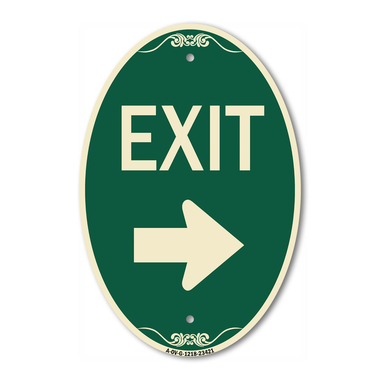 Parking Lot Sign Exit Sign (Right Arrow)
