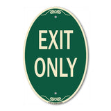 Parking Lot Sign Exit Only