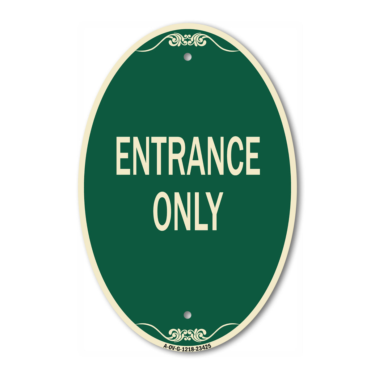 Parking Lot Sign Entrance Only