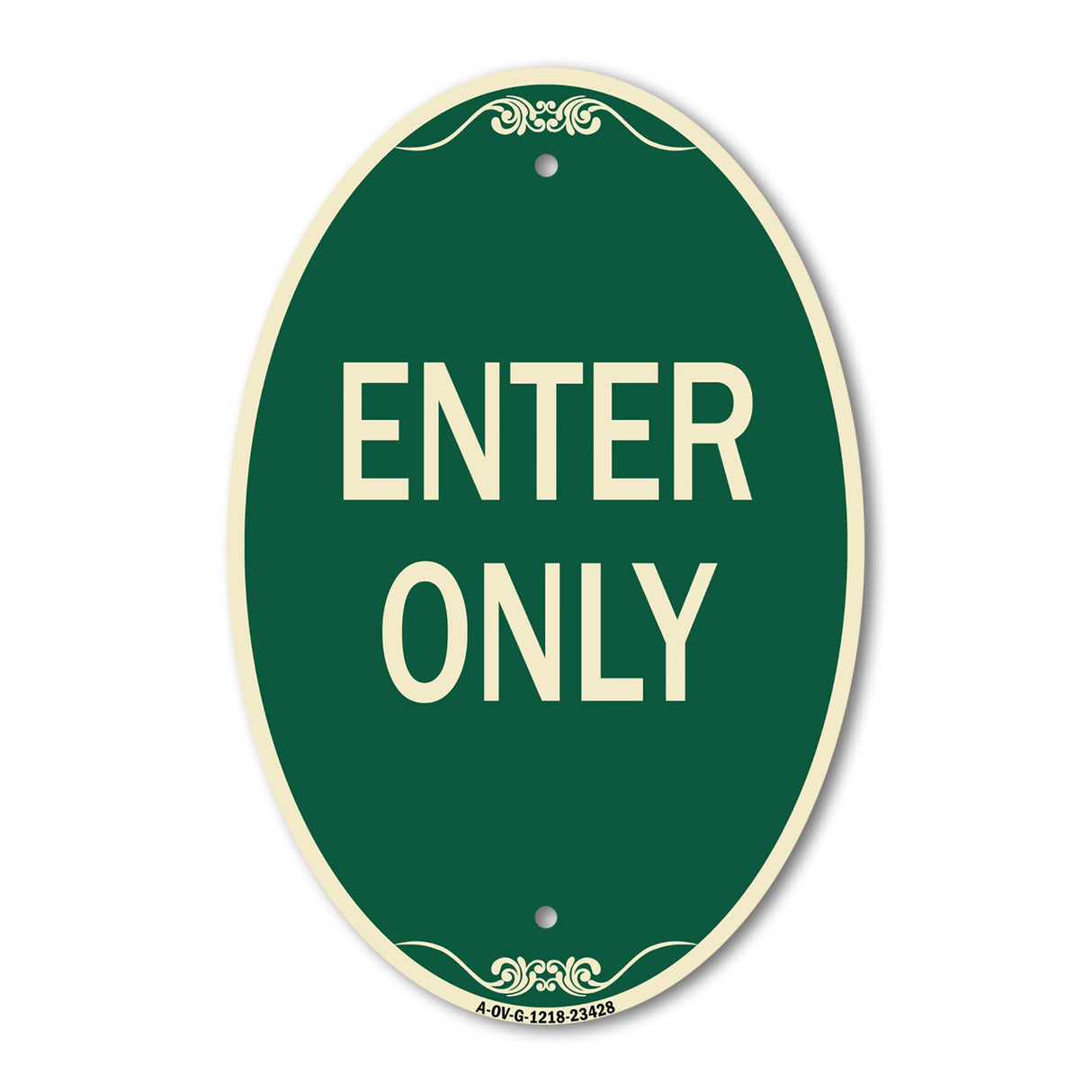 Parking Lot Sign Enter Only