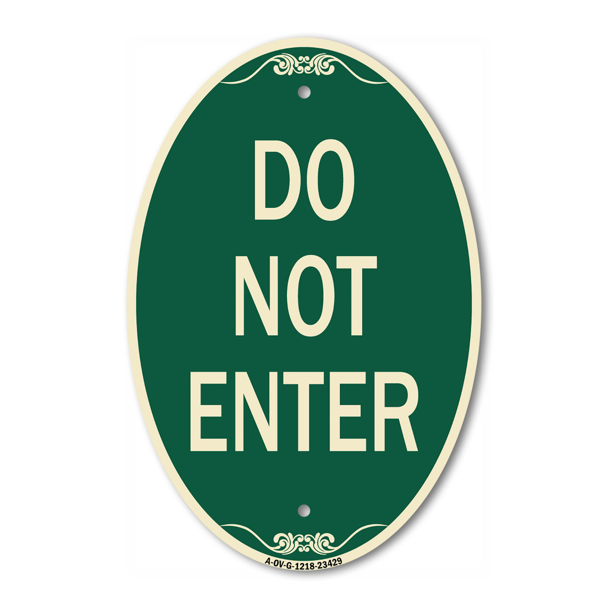 Parking Lot Sign Do Not Enter