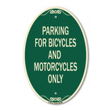 Parking for Bicycles and Motorcycles Only