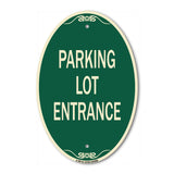 Parking Entrance Sign Parking Lot Entrance