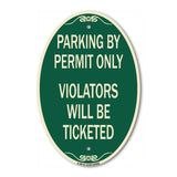 Parking by Permit Only Violators Will Be Ticketed