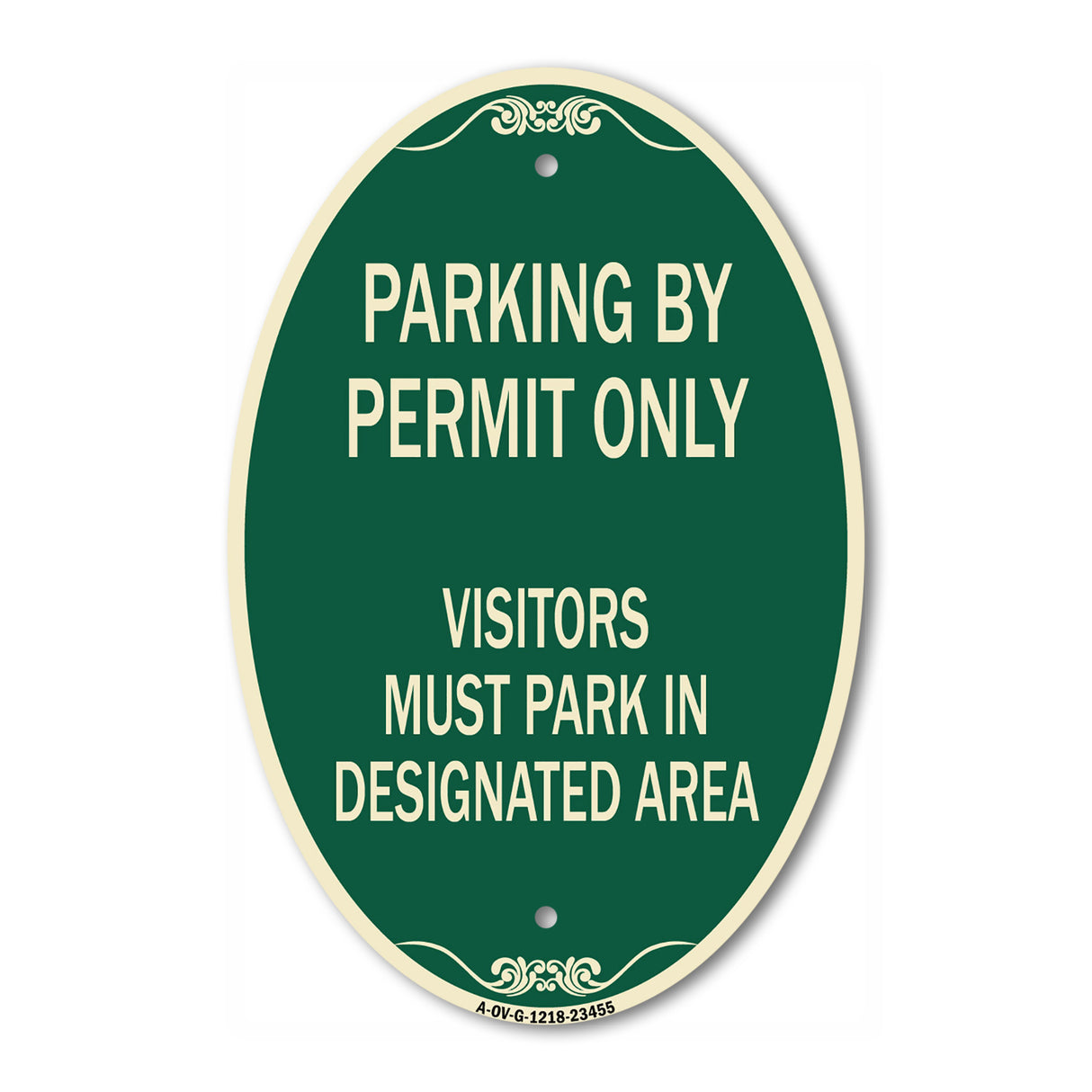 Parking by Permit Only Visitors Must Park in Designated Area