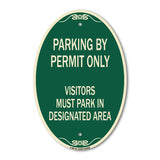 Parking by Permit Only Visitors Must Park in Designated Area
