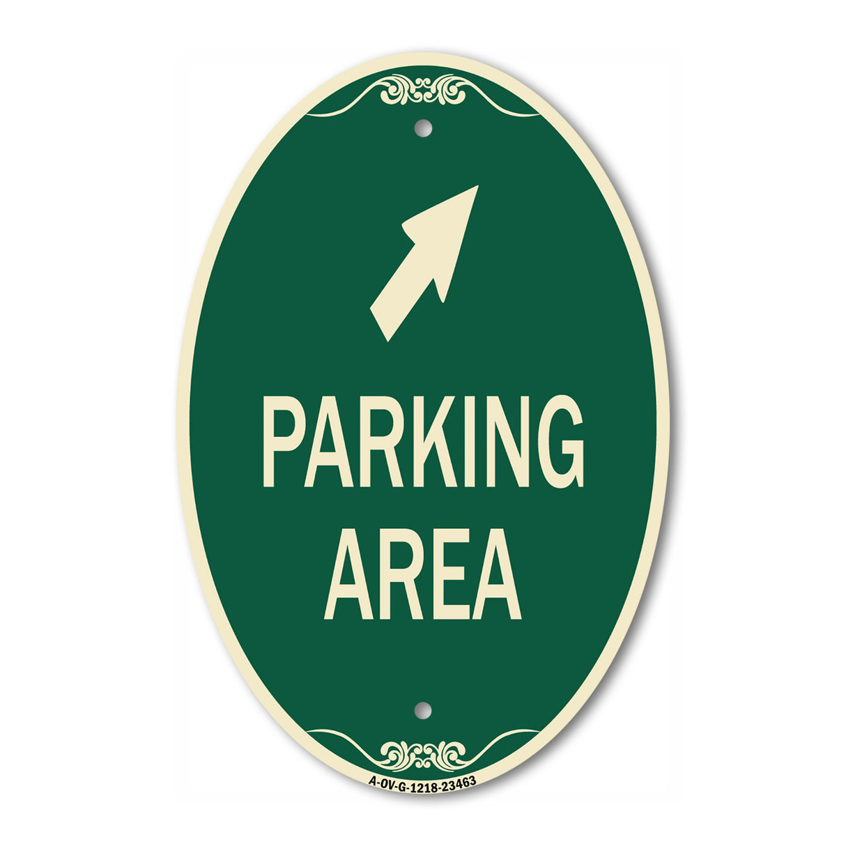 Parking Area with Upper Right Arrow