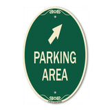 Parking Area with Upper Right Arrow