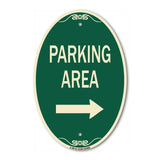 Parking Area with Right Arrow