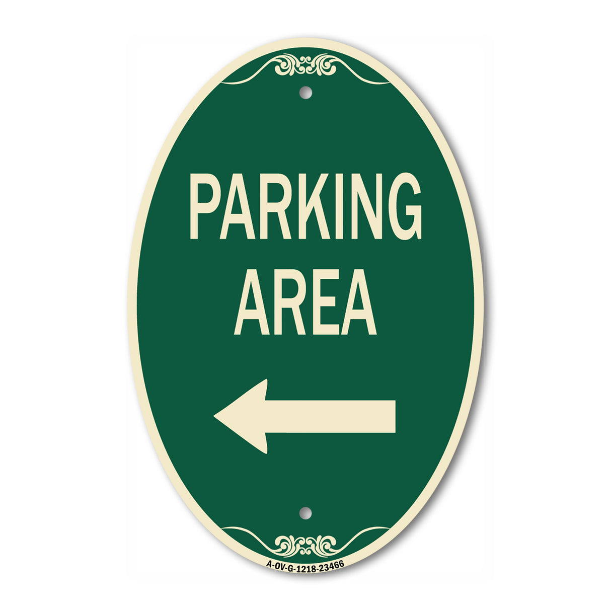 Parking Area with Left Arrow