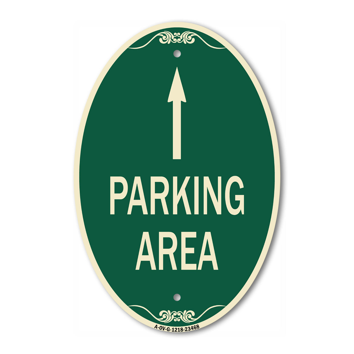 Parking Area with Ahead Arrow