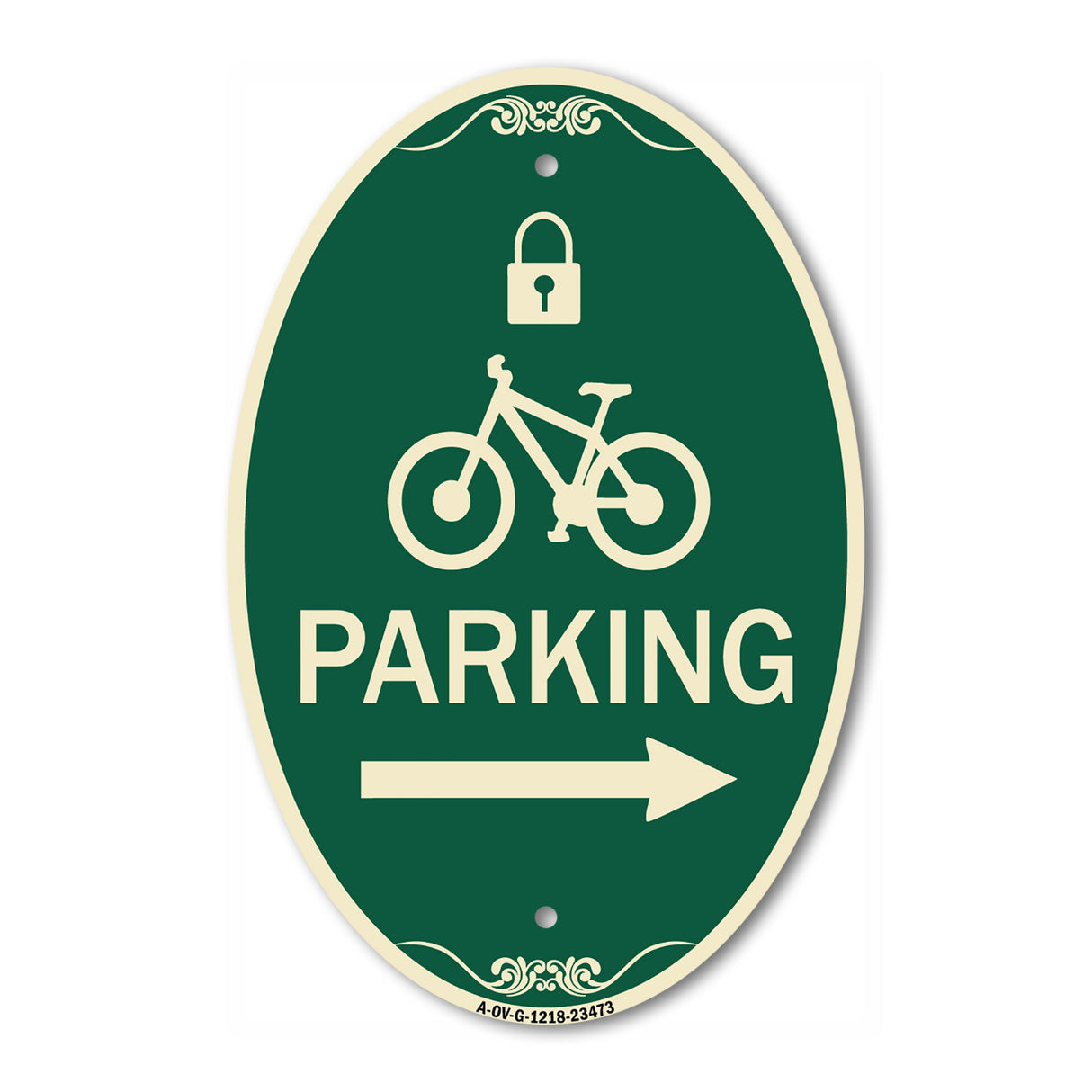 Parking (With Lock Cycle & Right Arrow Symbol)