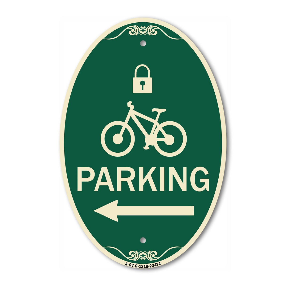 Parking (With Lock Cycle & Left Arrow Symbol)