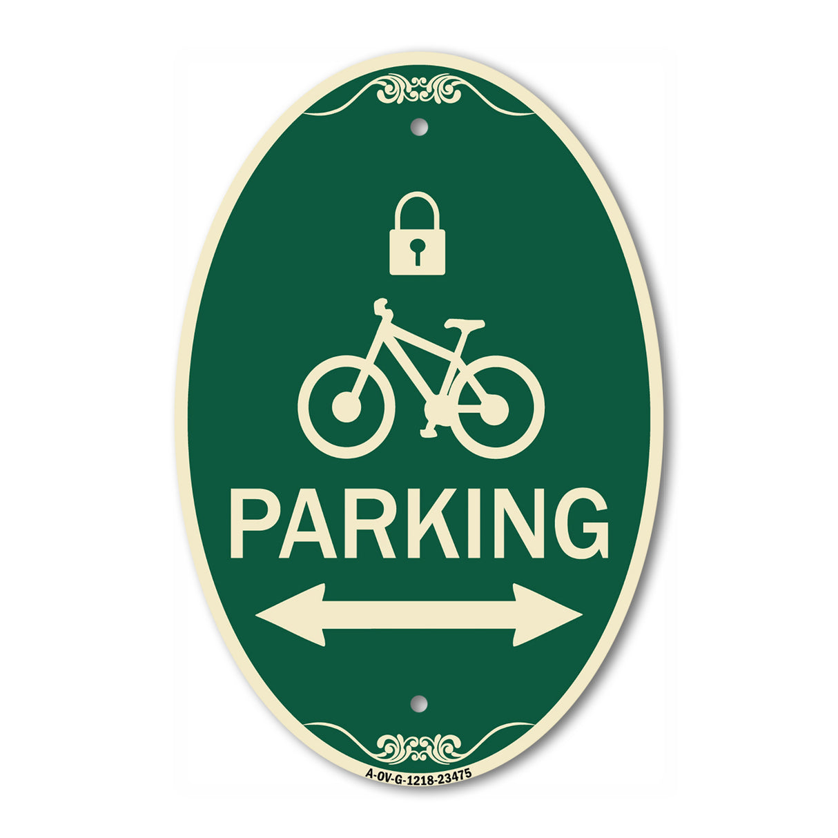 Parking (With Lock Cycle & Bidirectional Arrow Symbol)