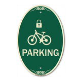 Parking (With Cycle and Lock Symbol)