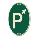 P Symbol (With Up Arrow Pointing Right)