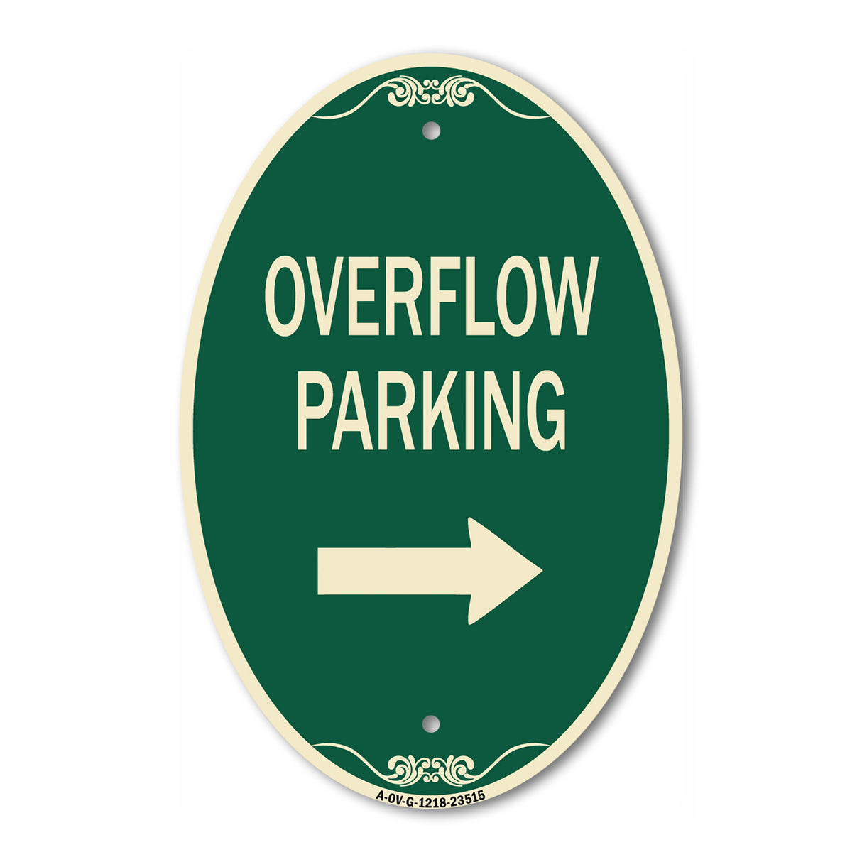 Overflow Parking with Right Arrow