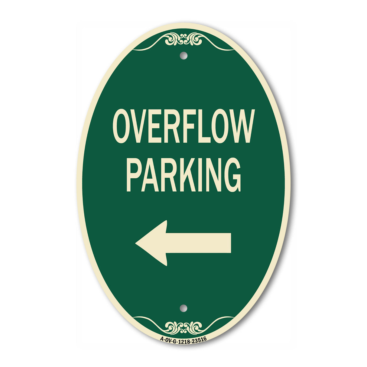 Overflow Parking with Left Arrow