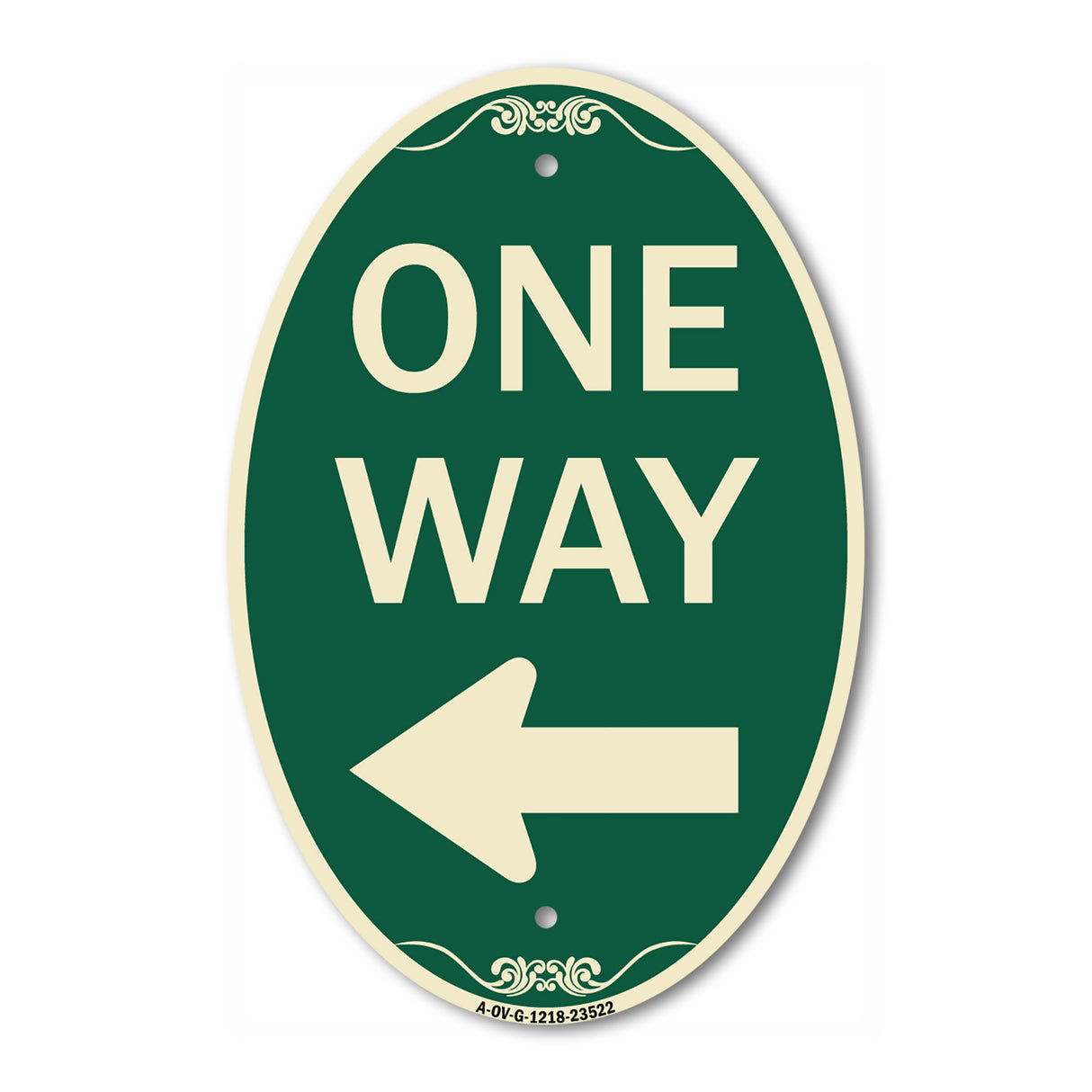 One Way Sign (Left Arrow)