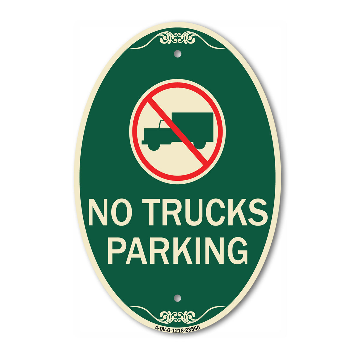 No Truck Sign No Truck Parking (With Symbol)