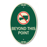 No Truck Sign (No Truck Graphic) Beyond This Point