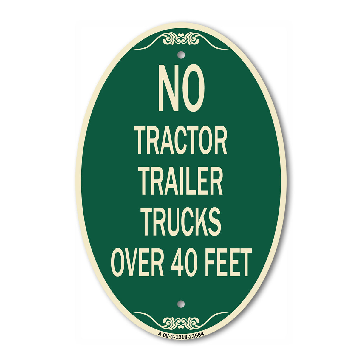 No Tractor Trailer Trucks Over 40 Feet