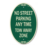 No Street Parking Anytime Tow Away Zone