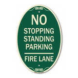 No Stopping Standing Parking - Fire Lane