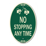 No Stopping Anytime with Tow Away Graphic