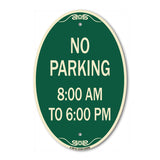 No Parking 8-00 Am to 6-00 Pm