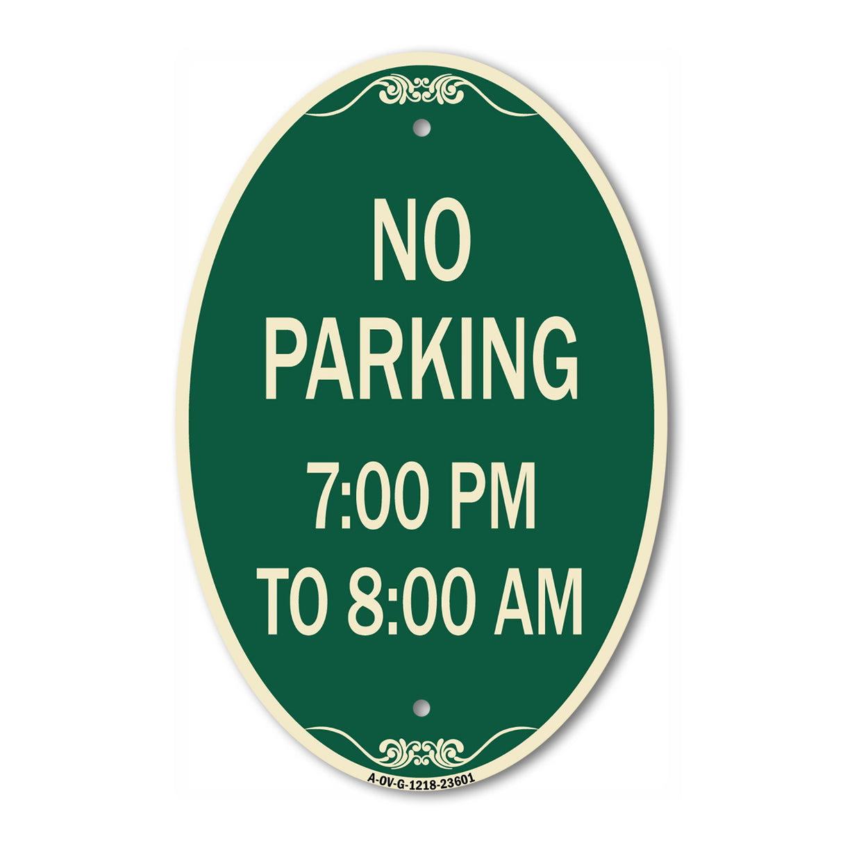 No Parking 7-00 Pm to 8-00 Am