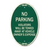 No Parking Violators Towed Away at Owner's Expense