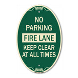 No Parking Fire Lane Keep Clear at All Times