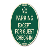 No Parking Except for Guest Check-In