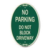No Parking Do Not Block Driveway
