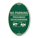 No Parking - Prohibido Estacionarse (With Car Tow Graphic
