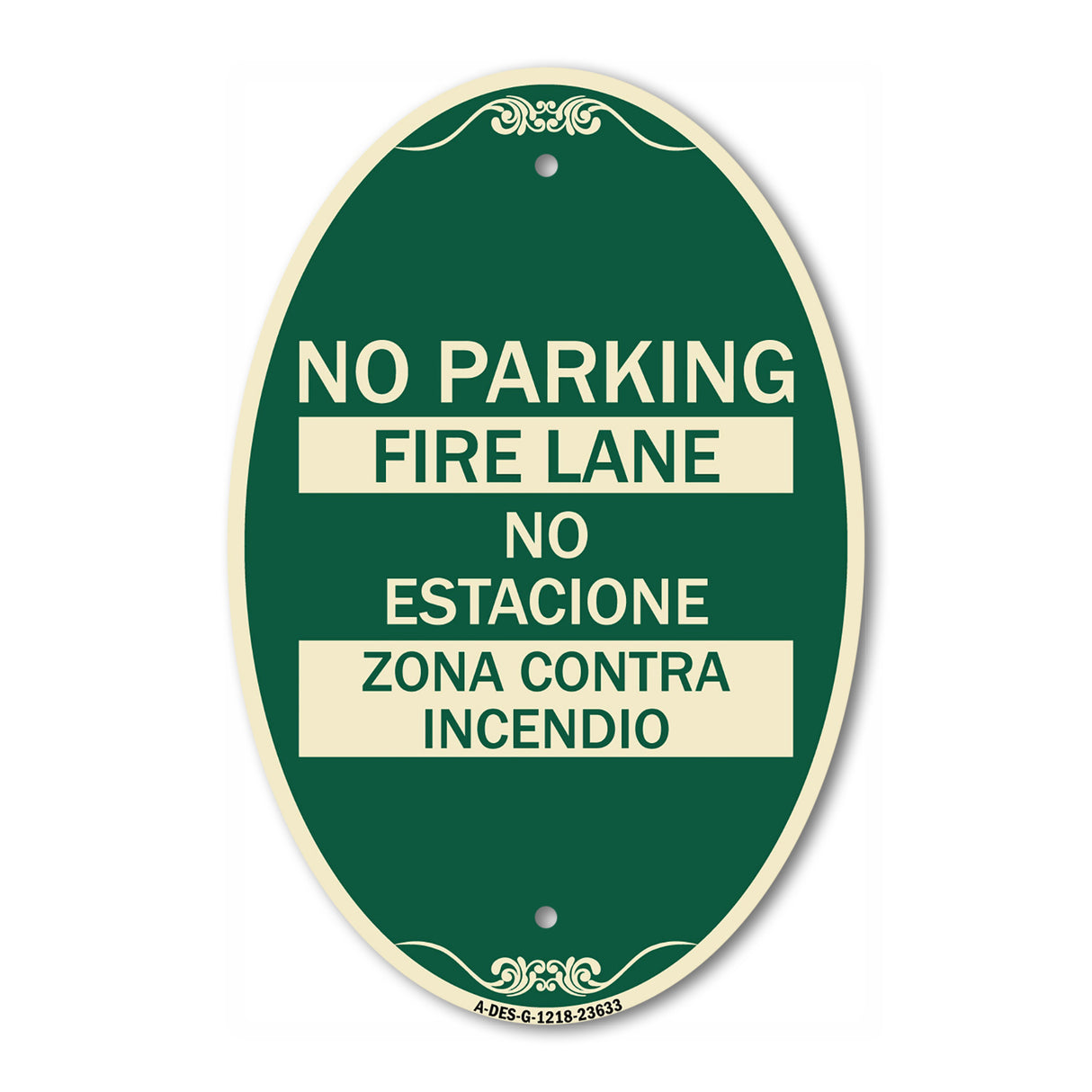 No Parking - Fire Lane - No Estacione Zona Contra Incendio