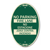 No Parking - Fire Lane - No Estacione Zona Contra Incendio
