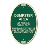 No Parking Within 50 Ft Unauthorized Vehicles Will Be Ticketed Towed at Owners Expense