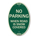 No Parking When Road Is Snow Covered