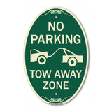 No Parking Tow Away Zone (Tow Truck Symbol)