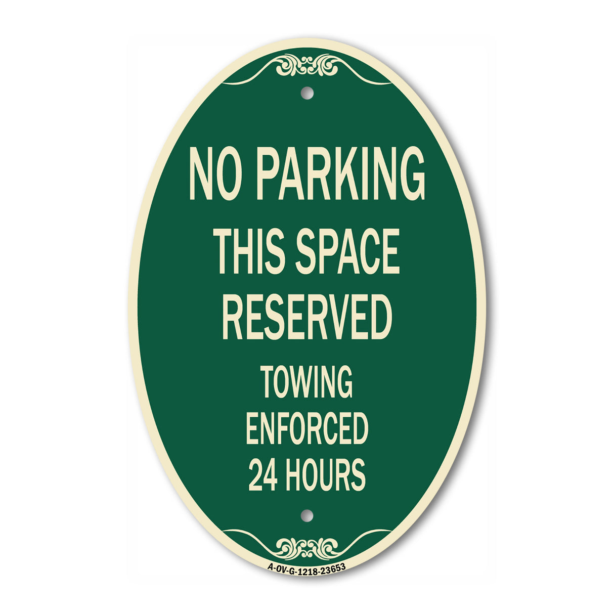 No Parking This Space Reserved Towing Enforced 24 Hours