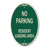 No Parking Sign No Parking - Resident Loading Area