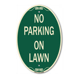 No Parking on Lawn