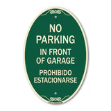 No Parking in Front of Garage Prohibido Estacionarse