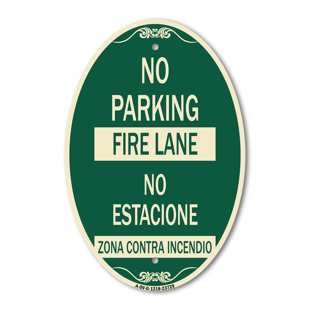 No Parking Fire Lane - No Estacione Zona Contra Incendio